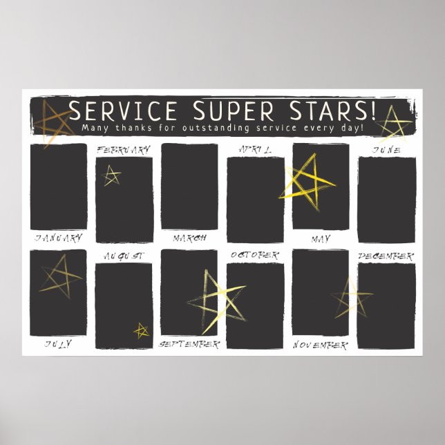 Póster Exposición de la foto del empleado del reconocimie (Frente)