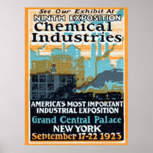 Póster Exposición de la industria química de 1923