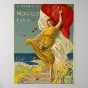 Póster Exposición de Mónaco 1920