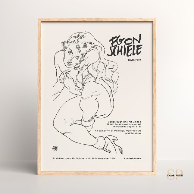 Póster Exposición de papel de Egon Schiele (Subido por el creador)