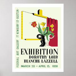 Póster Exposición de Pintoras Americanas