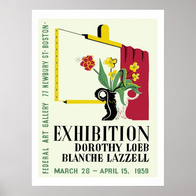 Póster Exposición de pintoras norteamericanas (Frente)