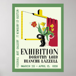 Póster Exposición de pintoras norteamericanas