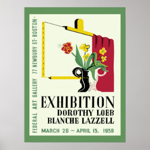 Póster Exposición de pintoras norteamericanas