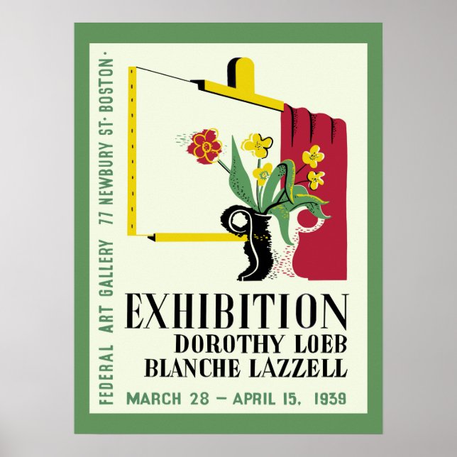 Póster Exposición de pintoras norteamericanas (Frente)