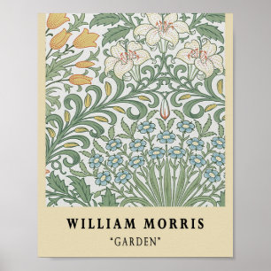 Póster Exposición del jardín vintage de William Morris