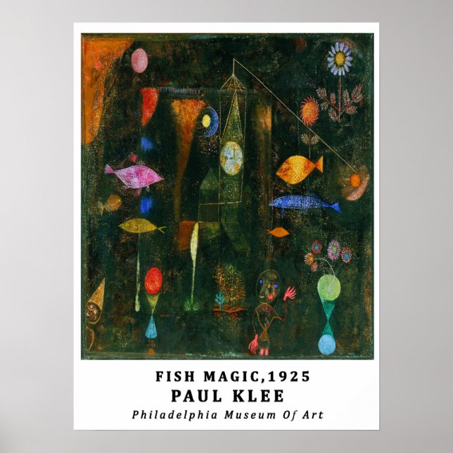 Póster Exposición del Museo Mágico Bauhaus Paul Klee Fish (Frente)