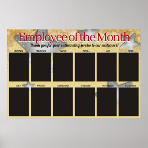 Póster exposición fotográfica de estrellas del mes