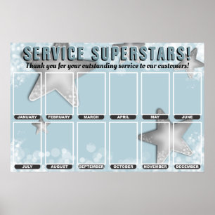 Póster exposición fotográfica de estrellas del mes