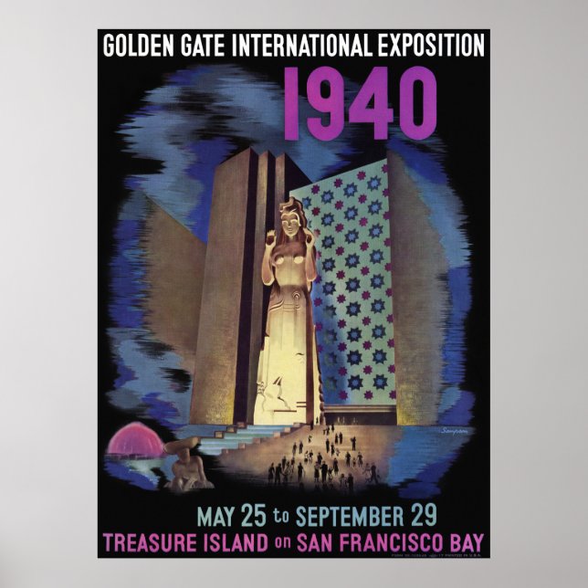 Póster Exposición Internacional de Golden Gate de 1940 (Frente)