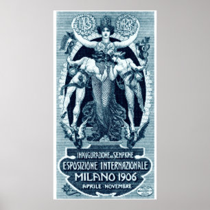 Póster Exposición Internacional de Milán de 1906