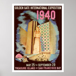 Póster Exposición Internacional Golden Gate 1940