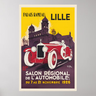 Póster Exposición Regional de Automóviles Palais Rameau L