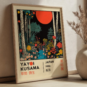 Póster Exposición RETRO Paisaje Japonés de Yayoi Kusama