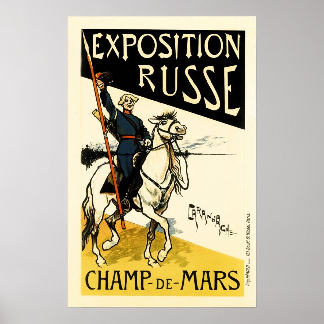 Póster Exposición Rusa Champ de Mars Maitres de Affiche (Frente)