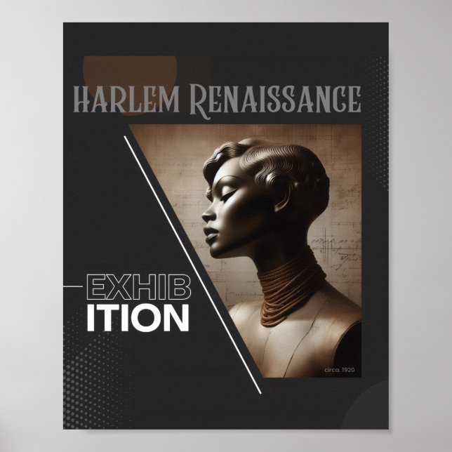 Póster Exposición sofisticada del Renacimiento de Harlem (Frente)