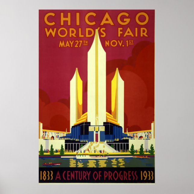 Póster Exposición Universal Art Deco 1933 (Frente)