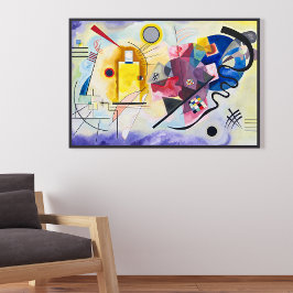 Póster Expresión abstracta en la obra maestra de Wassily
