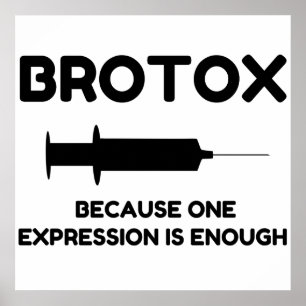 Póster Expresión de Botox