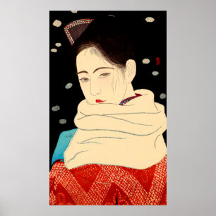 Póster Expresión de los ojos Asai Kiyoshi 1930