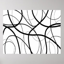 Póster Expresión en blanco y negro