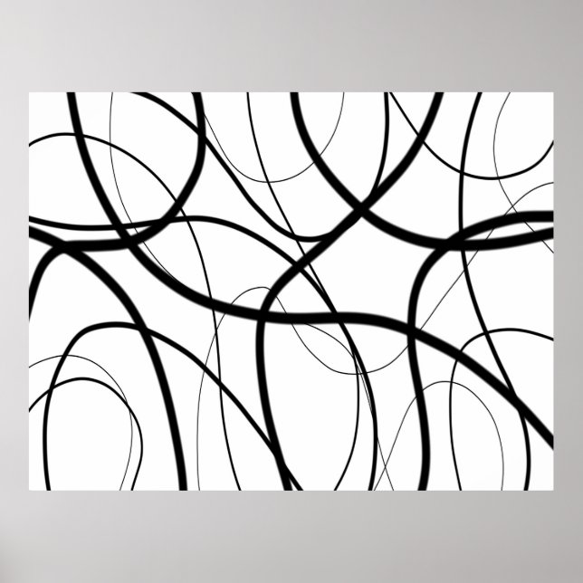 Póster Expresión en blanco y negro (Frente)