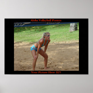 Póster Expresiones de voleibol