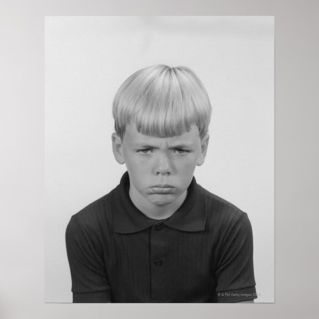 Póster Expresiones faciales del niño (Frente)