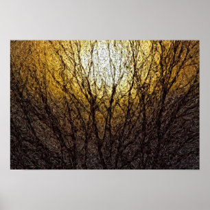 Póster Expresionismo de Digitaces: Luz del sol en las