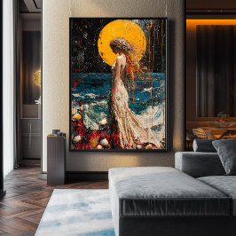 Póster Expresionista El Nacimiento de Venus – Reimaginado