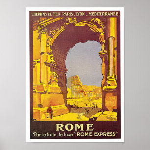 Póster Express de Roma