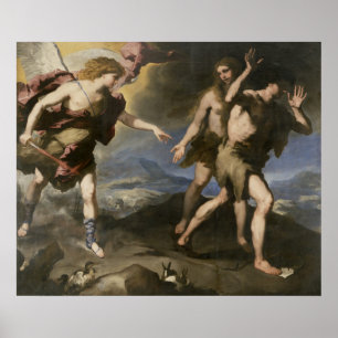 Póster Expulsión del paraíso