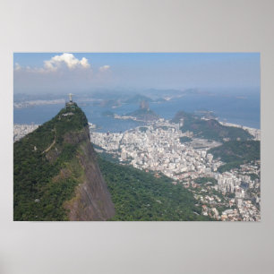 Póster Exquisito paisaje de Río de Janeiro Brasil Carioca
