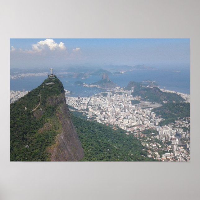 Póster Exquisito paisaje de Río de Janeiro Brasil Carioca (Frente)