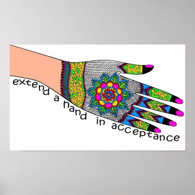 PÓSTER EXTENDER UNA MANO A TODOS... (Frente)