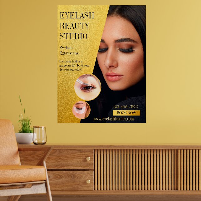 Póster Extensiones Eyelash personalizar Studio de gran ta (Salón 2)