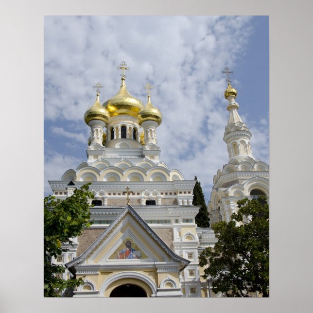 Póster Exterior de la Catedral de San Alejandro Nevski (Frente)