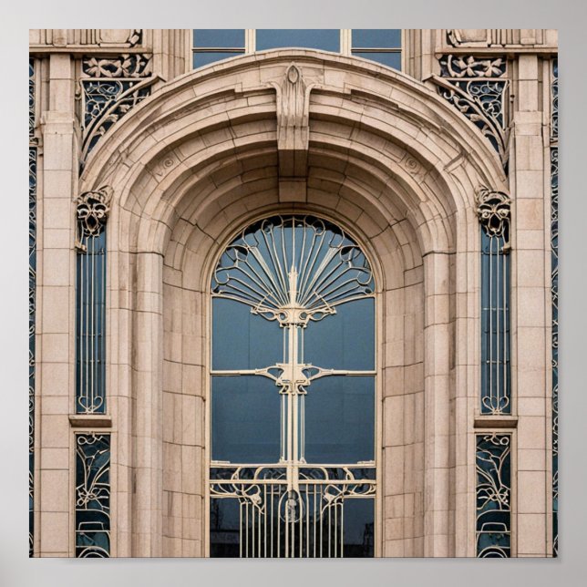 Póster Exterior de la puerta de construcción (Frente)