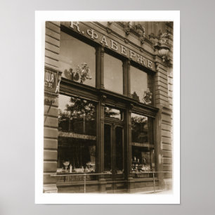 Póster Exterior de la tienda de Faberge, St Petersburg,