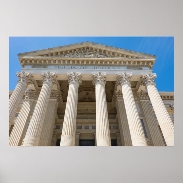 Póster Exterior del Palacio de Justicia (Frente)