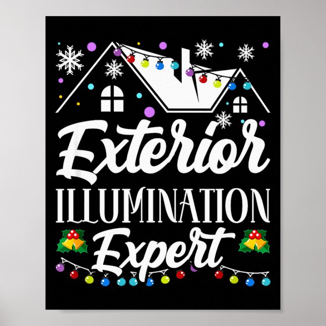 Póster Exterior Illumination Expert Funny Christmas Decor (Frente)