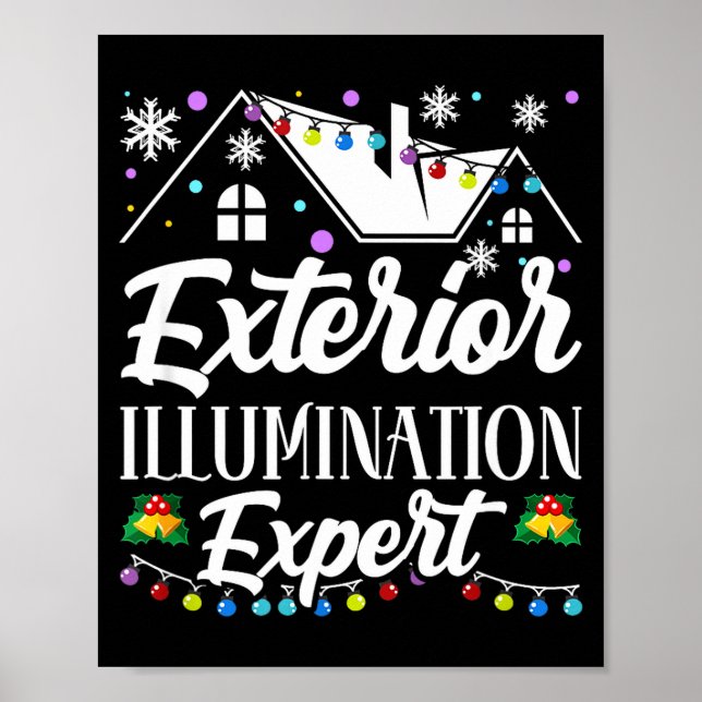 Póster Exterior Illumination Expert Funny Christmas Decor (Frente)