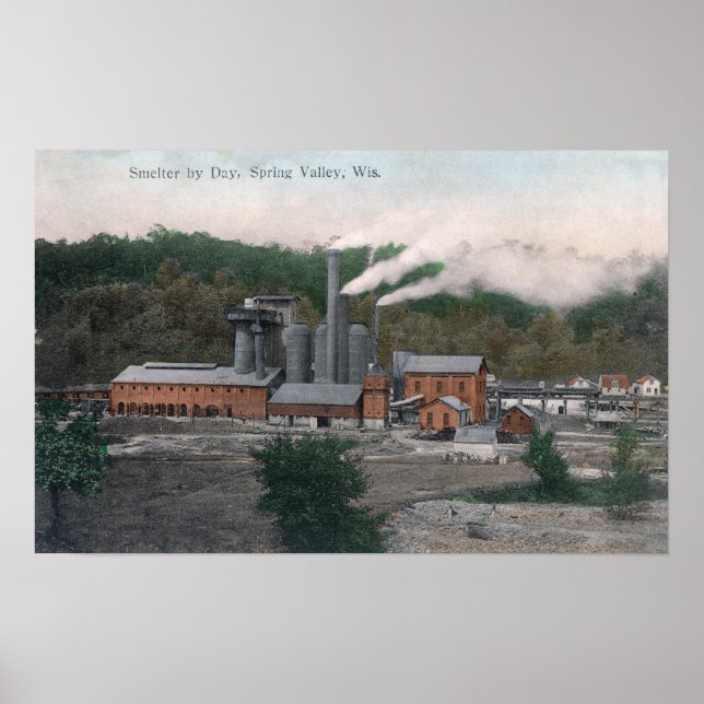 Póster Exterior View of a Smelting Plant (Frente)