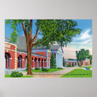 Póster Exterior View of Hall of Springs and Grounds
