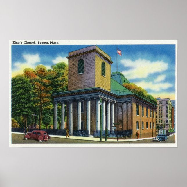 Póster Exterior View of King's Chapel (Frente)