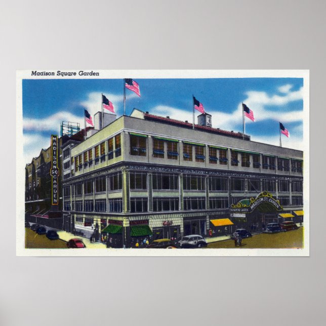 Póster Exterior View of Madison Square Garden (Frente)