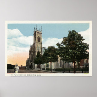 Póster Exterior View of St. Paul's Church