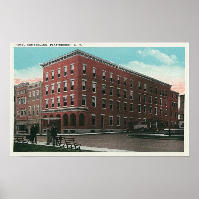 Póster Exterior View of the Hotel Cumberland (Frente)