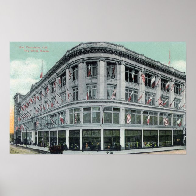 Póster Exterior View of the White House (Frente)