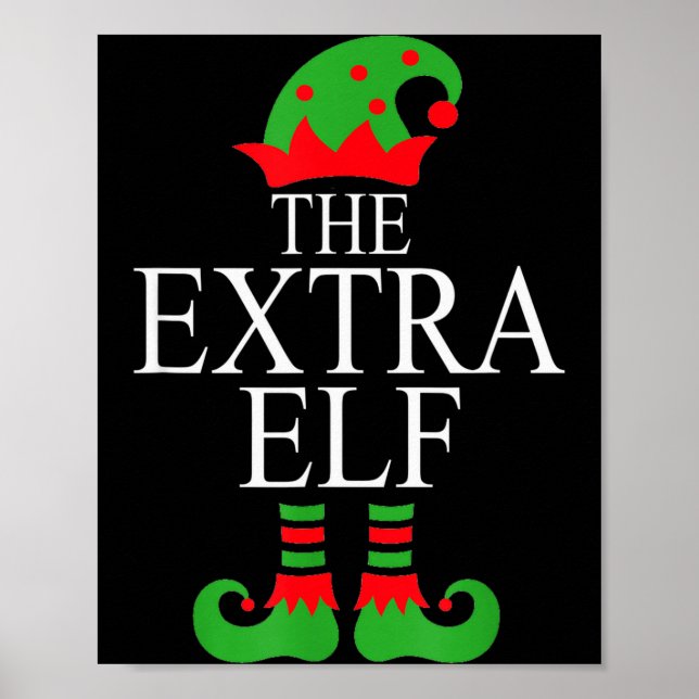 Póster Extra Elf Family Matching Christmas Group Pajama M (Frente)